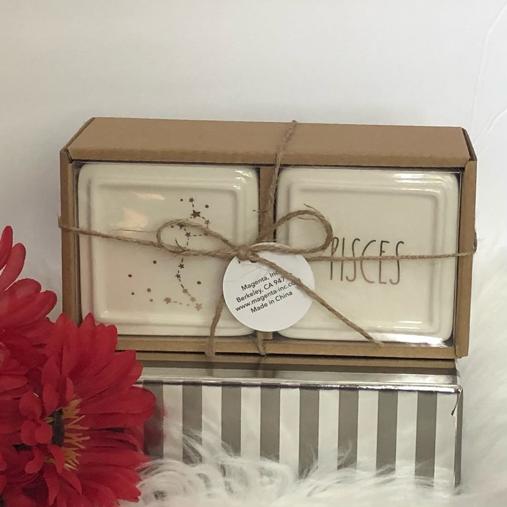 Rae Dunn Pisces ♓️ Trinket Box Set
